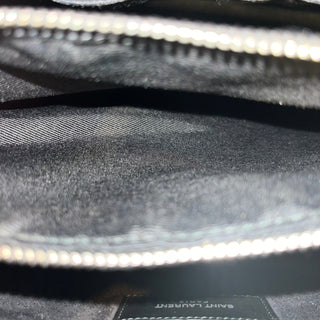 SAINT LAURENT Sac de Jour Small Black Studded Leather Tote Bag