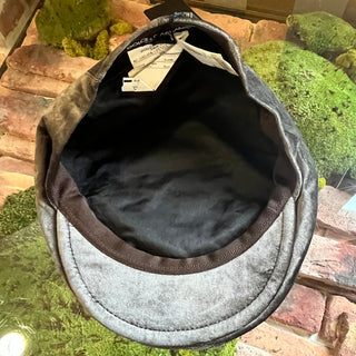 DOLCE & GABBANA Newsboy Hat Gray Velvet Hat SZ58