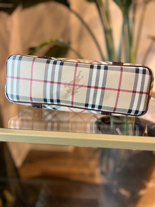 BURBERRY Haymarket Check Tote Bag