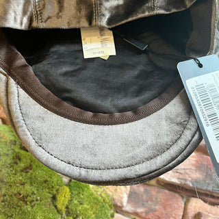DOLCE & GABBANA Newsboy Hat Gray Velvet Hat SZ58