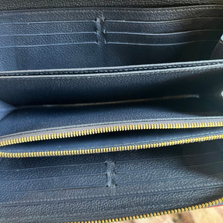LOUIS VUITTON Zippy Marine Rouge Monogram Empreinte Wallet