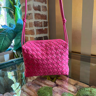 BOTTEGA VENETA Small Loop Pink Crossbody