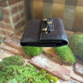 GUCCI Princy GG Web Brown Wallet