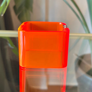 BOTTEGA VENETA Orange Acrylic Clamper Bracelet