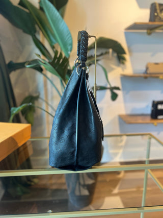 LOUIS VUITTON Black Mahina Hobo Shoulder Bag