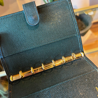 LOUIS VUITTON Taïga Green Ring Agenda Cover