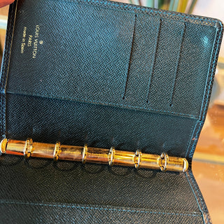 LOUIS VUITTON Taïga Green Ring Agenda Cover