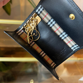 BURBERRY Leather 4 Key Case