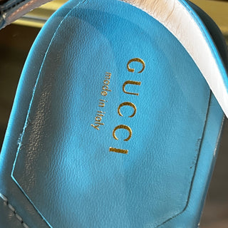GUCCI Marmont Double G Logo T-Strap Sandals SZ 39