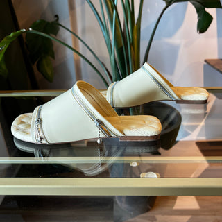 BURBERRY Peep Zip Sandals SZ 39
