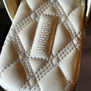 BURBERRY Peep Zip Sandals SZ 39