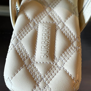 BURBERRY Peep Zip Sandals SZ 39