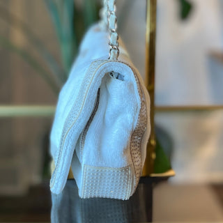 CHANEL White Terry CC Tote