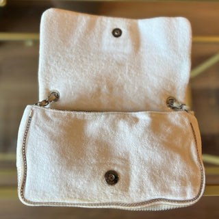 CHANEL White Terry CC Tote