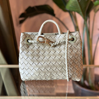 BOTTEGA VENETA Travertine Andiamo Shoulder Tote