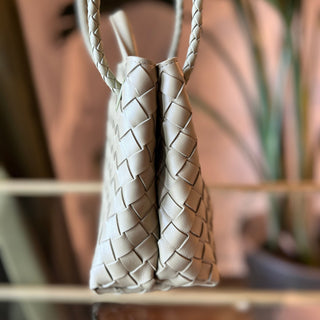 BOTTEGA VENETA Travertine Andiamo Shoulder Tote