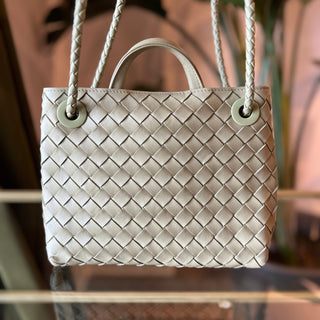 BOTTEGA VENETA Travertine Andiamo Shoulder Tote