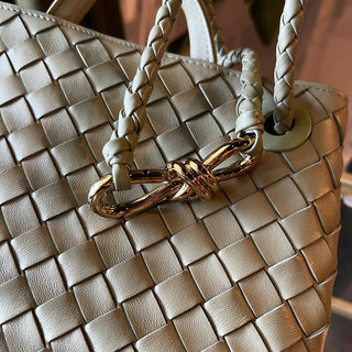 BOTTEGA VENETA Travertine Andiamo Shoulder Tote