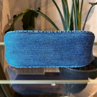 VALENTINO Denim V logo AllTime Shoulder Bag