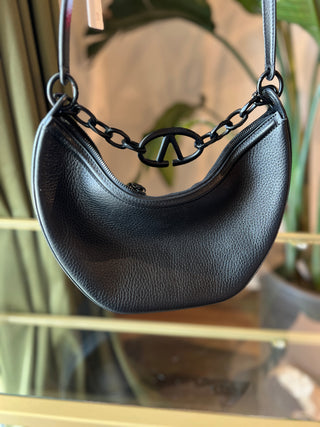 VALENTINO Small VLogo Moon Hobo Bag