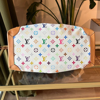LOUIS VUITTON White Multicolor Ursula Shoulder Bag