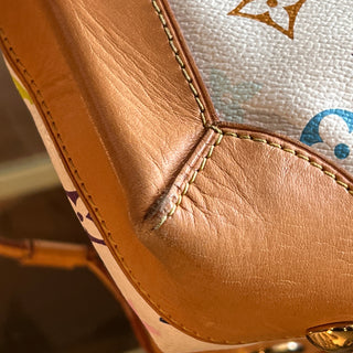 LOUIS VUITTON White Multicolor Ursula Shoulder Bag