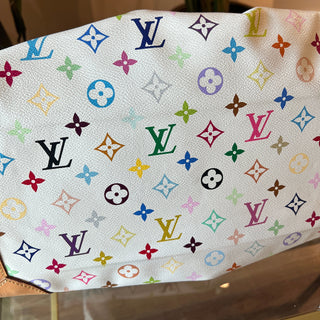 LOUIS VUITTON White Multicolor Ursula Shoulder Bag