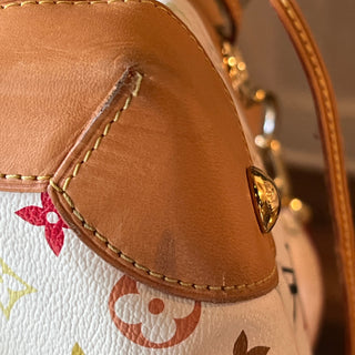 LOUIS VUITTON White Multicolor Ursula Shoulder Bag