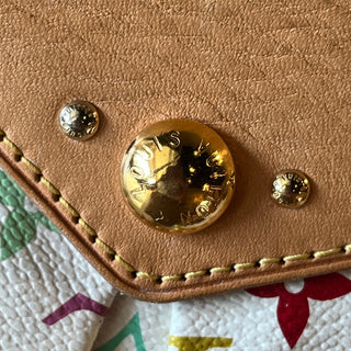 LOUIS VUITTON White Multicolor Ursula Shoulder Bag