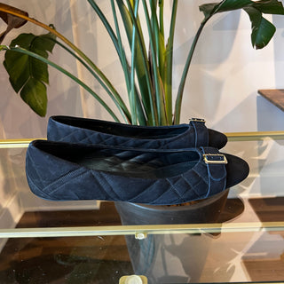 BURBERRY House Check Avonwick Quilted Ballerina Flats SZ 42